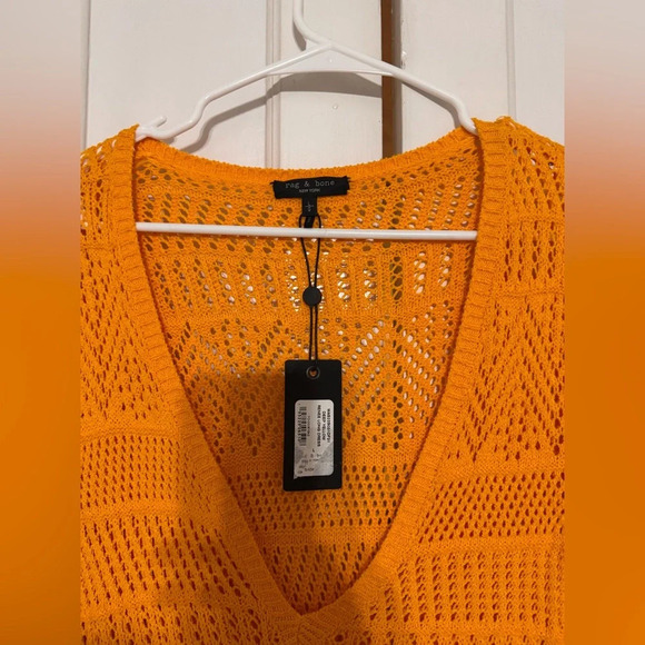 rag & bone Renee Pointelle Cotton Blend Midi Dress - Picture 7 of 9